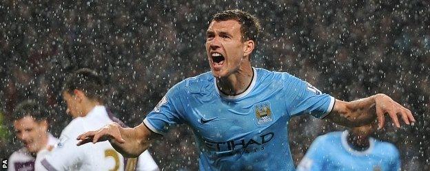 Manchester City striker Edin Dzeko