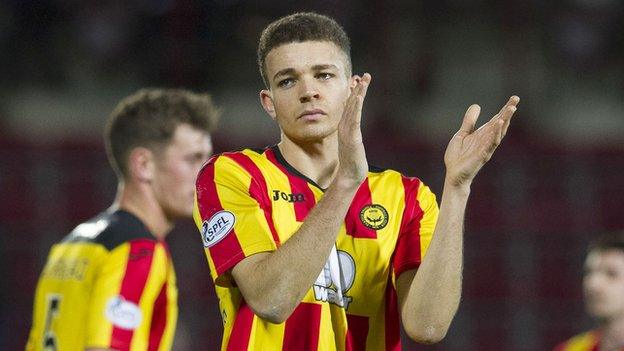 Partick Thistle defender Aaron Taylor-Sinclair (right)