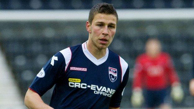 Ross County midfielder Filip Kiss