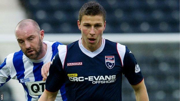 Ross County midfielder Filip Kiss