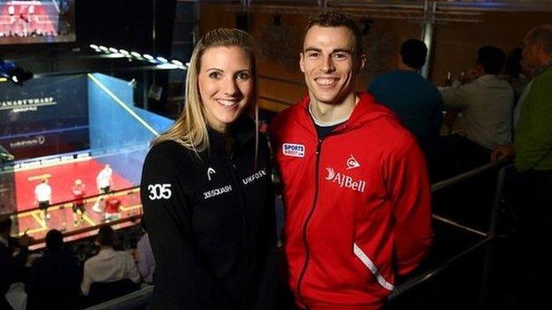 Laura Massaro and Nick Matthew