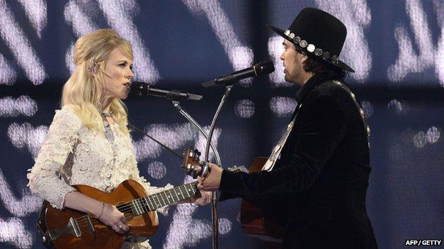 The Common Linnets performing at Eurovision 2014