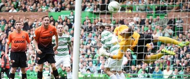 Anthony Stokes socres for Celtic against Dundee United