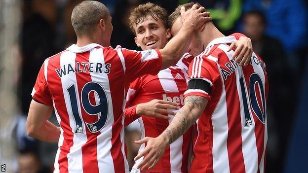 Stoke City celebrate