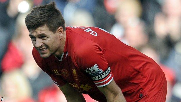 Liverpool captain Steven Gerrard