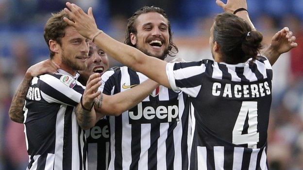 Juventus celebrate