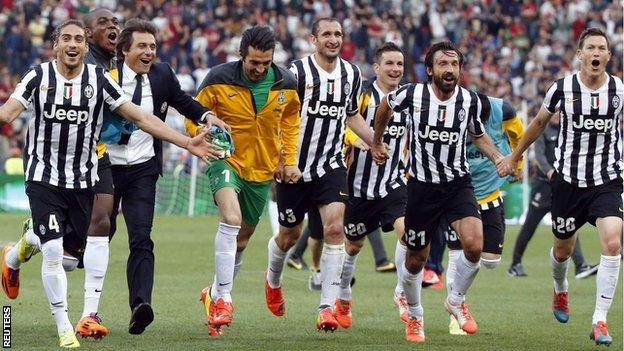 Juventus celebrate