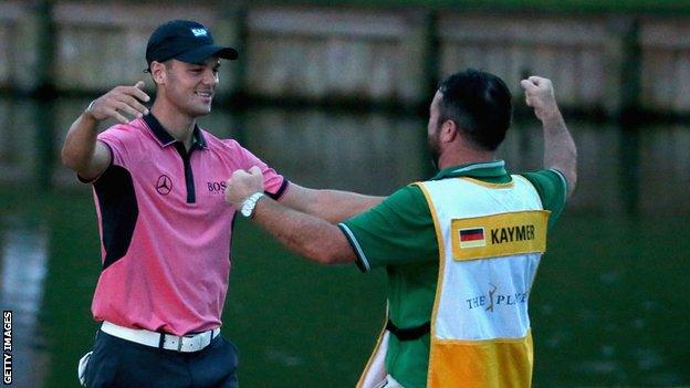 Martin Kaymer celebrates his victory at Sawgrass