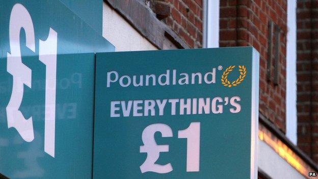 Poundland sign