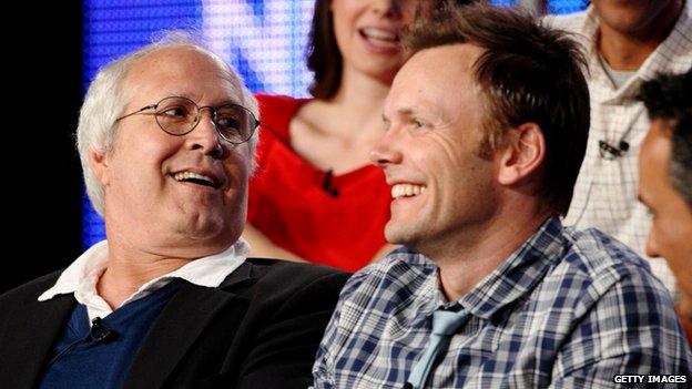 Chevy Chase and Joel McHale