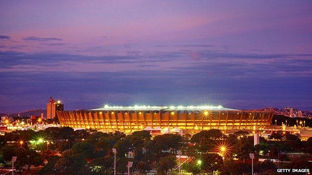 Stadium Mineirao, Belo Horizonte, Brazil