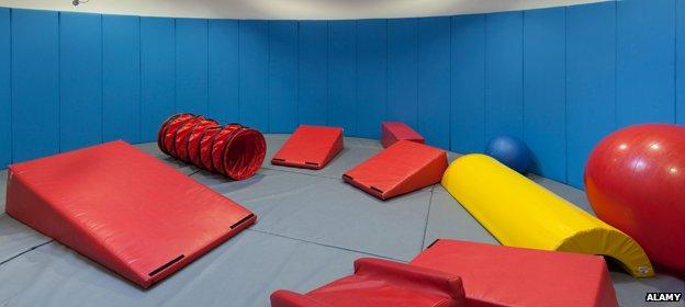 A children's softplay area