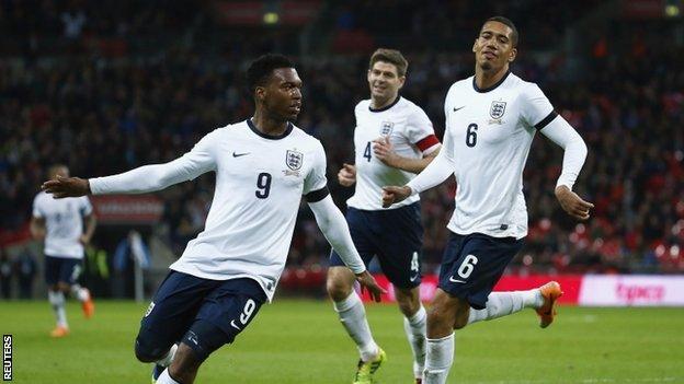 Daniel Sturridge, Steven Gerrard & Chris Smalling