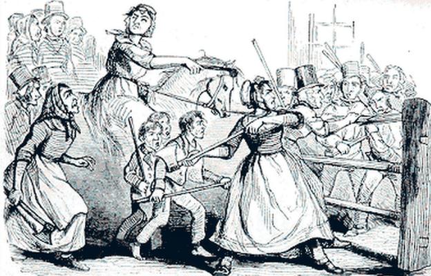 Rebecca Riots picture from the Illustrated London Press 1843