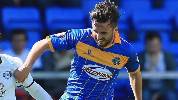 Shrewsbury Town midfielder Aaron Wildig