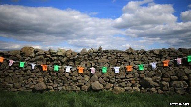 Tour De France bunting near Harrogate