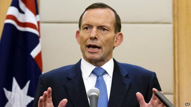 Australian PM Tony Abbott