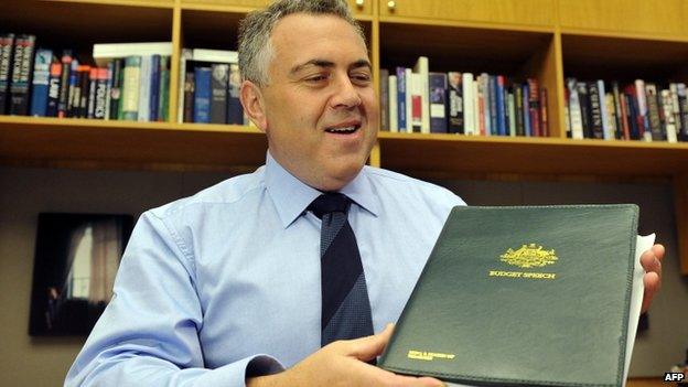 Australia's federal treasurer Joe Hockey