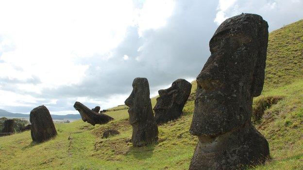 Moai on Easter Island