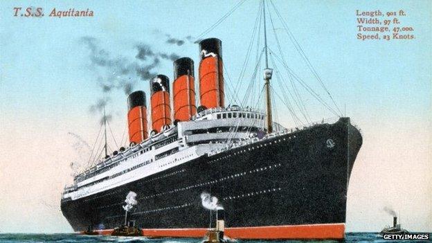 The HMS Aquitania