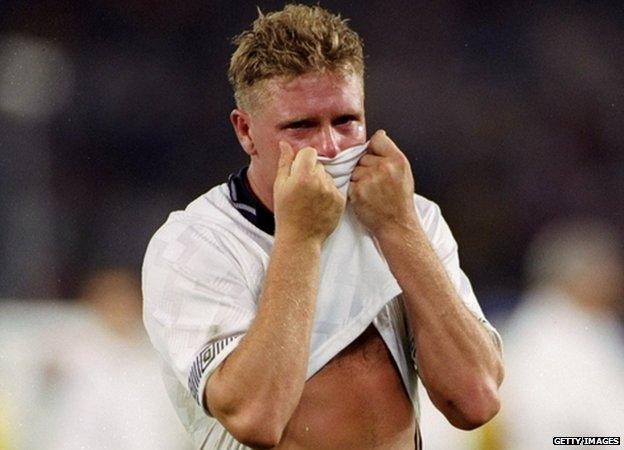 Paul Gascoigne in 1990 World Cup