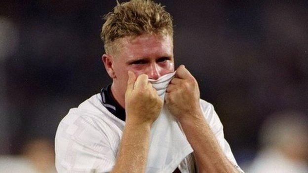 Paul Gascoigne in 1990 World Cup