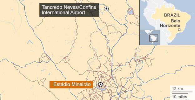 Map of Belo Horizonte