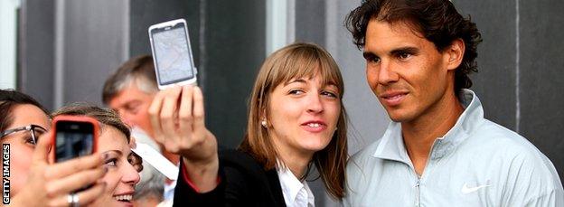 Rafael Nadal meets fans at the Foro Italico