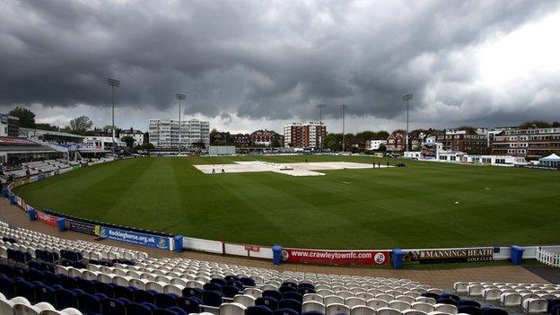 Rain-soaked Hove