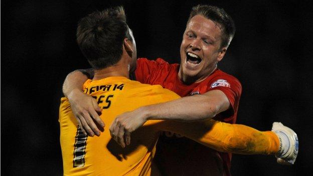 Leyton Orient goalkeeper Jamie Jones