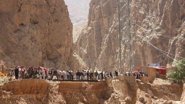 Thousands of travellers were left stranded as the main road from North to South was cut