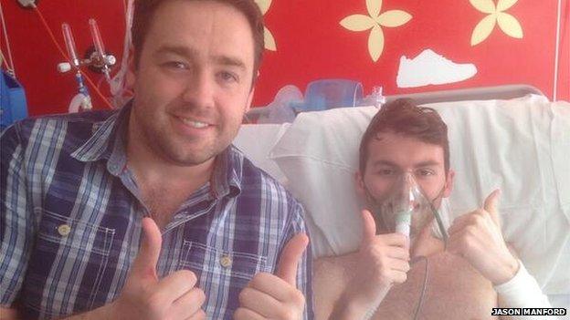 Jason Manford and Stephen Sutton