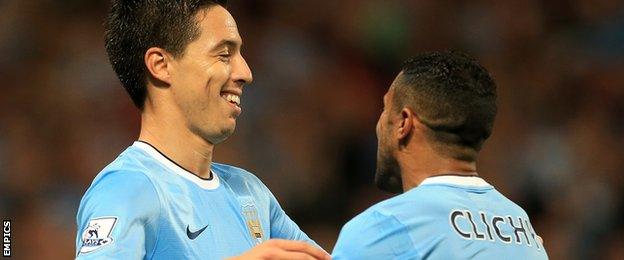 Samir Nasri and Gael Clichy