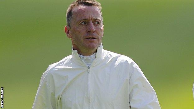 Kieren Fallon walking the course at York