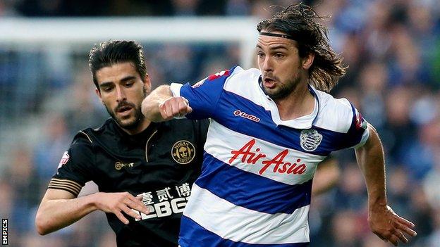 QPR midfielder Niko Kranjcar (right) and Jordi Gomez