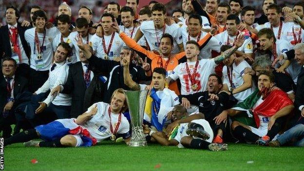 Sevilla celebrate