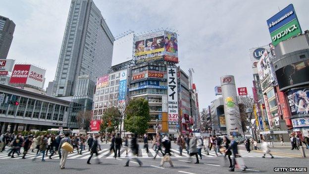 Japan street crossing