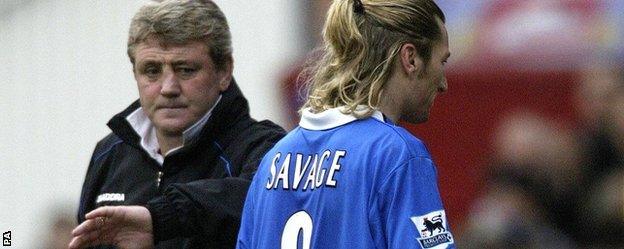 Steve Bruce and Robbie Savage