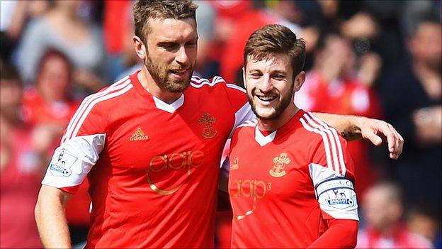 Rickie Lambert and Adam Lallana