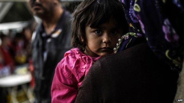 Little girl at funeral - 15 May