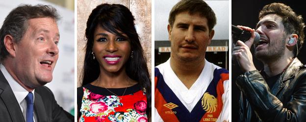 Piers Morgan, Sinitta, Lee Crooks and Josh Franceschi