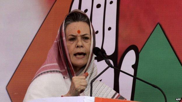 Mrs Gandhi's Congress party has conceded defeat