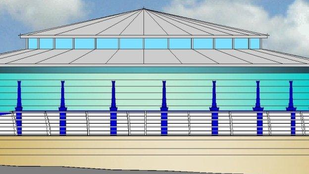 Artist's impression of new bandstand