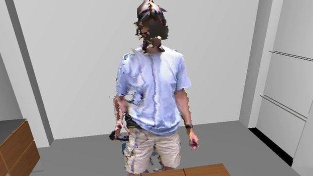 Man with Oculus headset in virtual reality