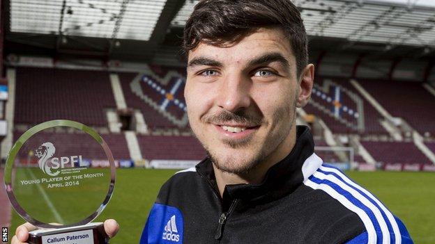 Hearts defender Callum Paterson