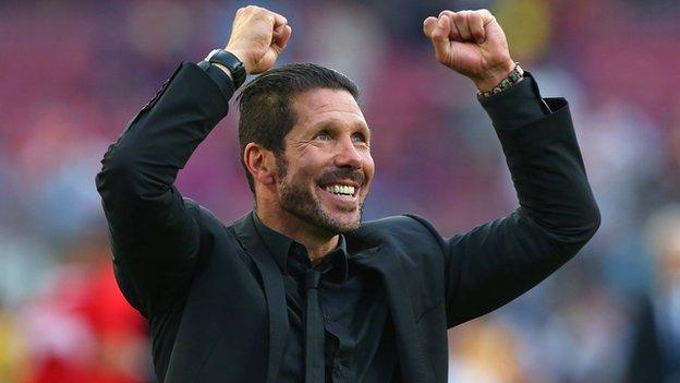 Atletico Madrid coach Diego Simeone