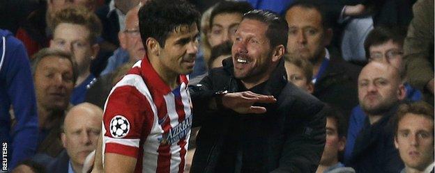 Diego Costa and Diego Simeone