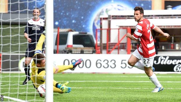 Tony Andreu grabs the all-important goal for Hamilton