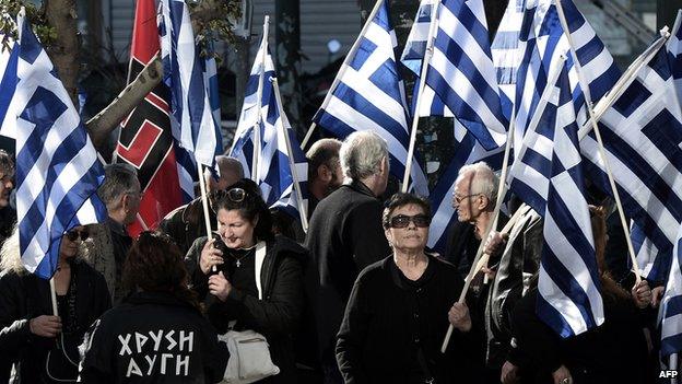 Golden Dawn rally in Athens, 11 Jan 2014