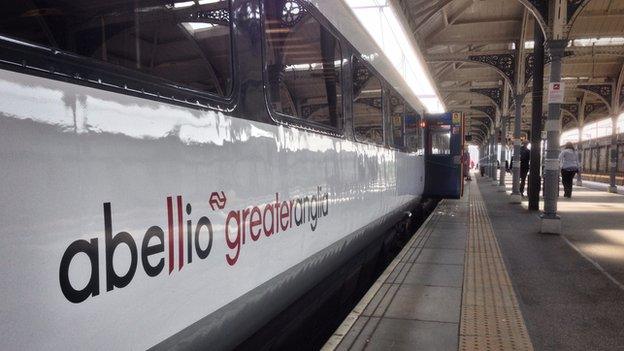 Abellio Greater Anglia train at Norwich